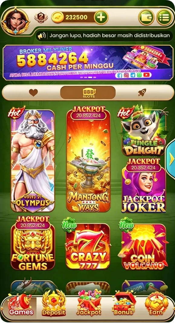 Beragam pilihan permainan menarik dalam aplikasi Aplikasi tiket100 Terbaru untuk Android dan iOS.